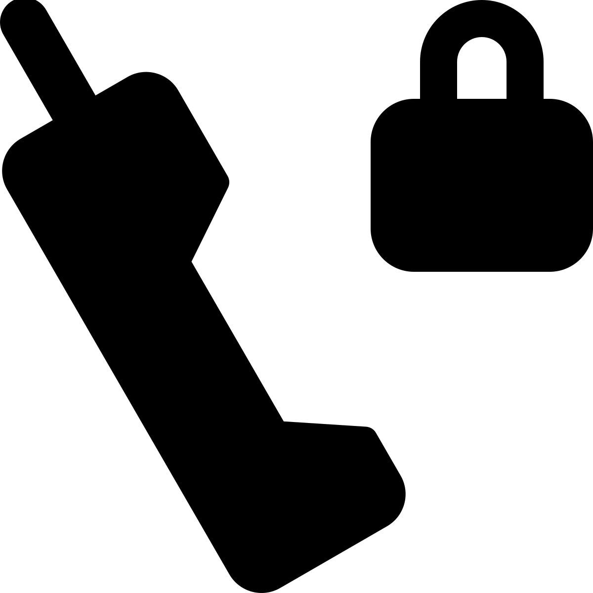 verrouillage du téléphone satellite icon