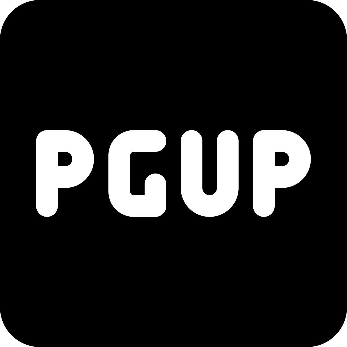 page up key icon
