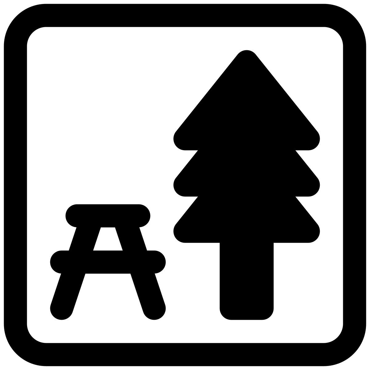 picnic zone icon