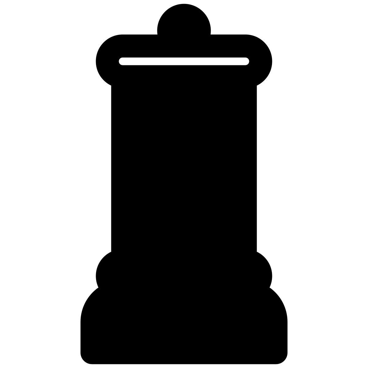 macina pepe esterno con shaker bottiglia un essenziale spezie ristorante bold tal revivo icon