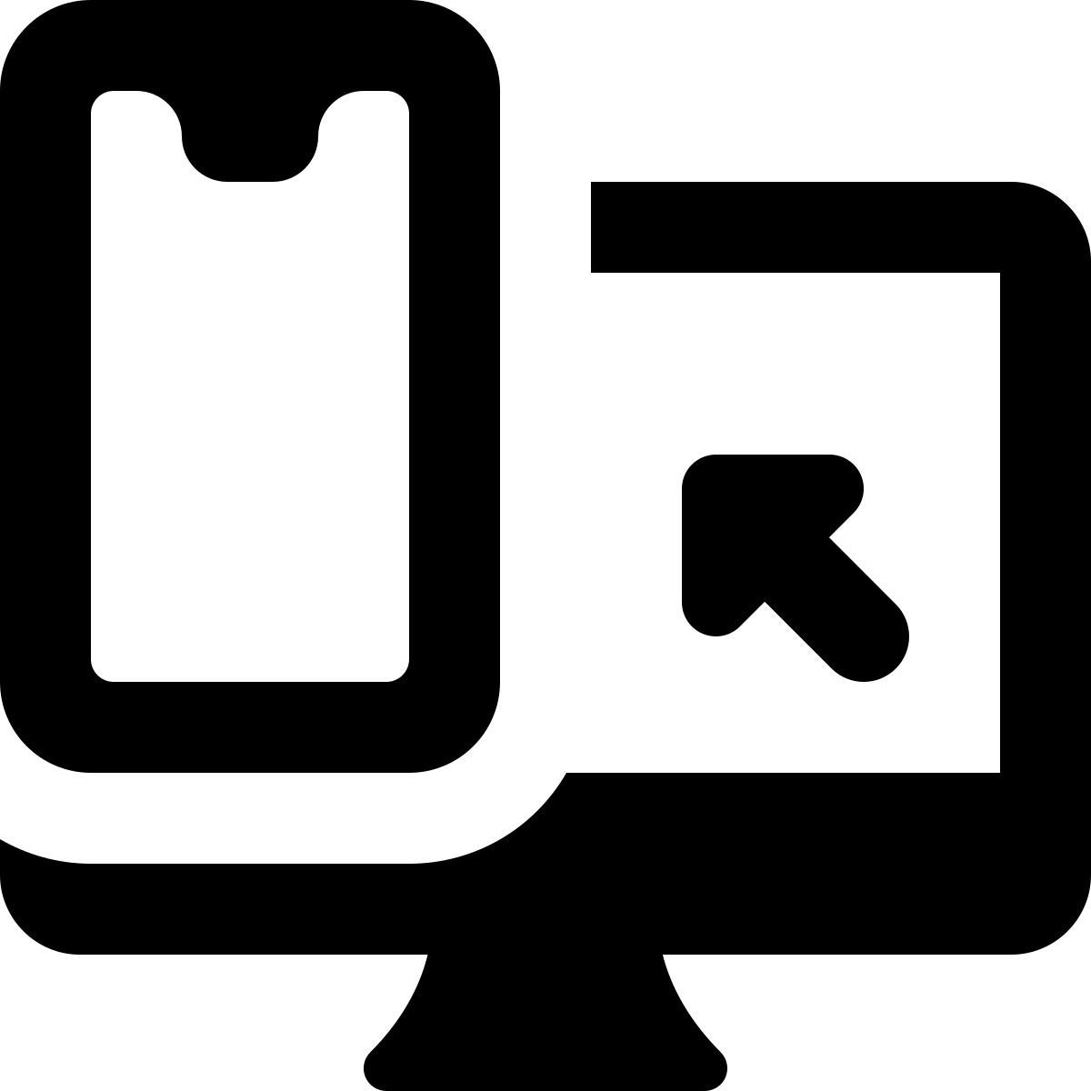 computer to phone icon