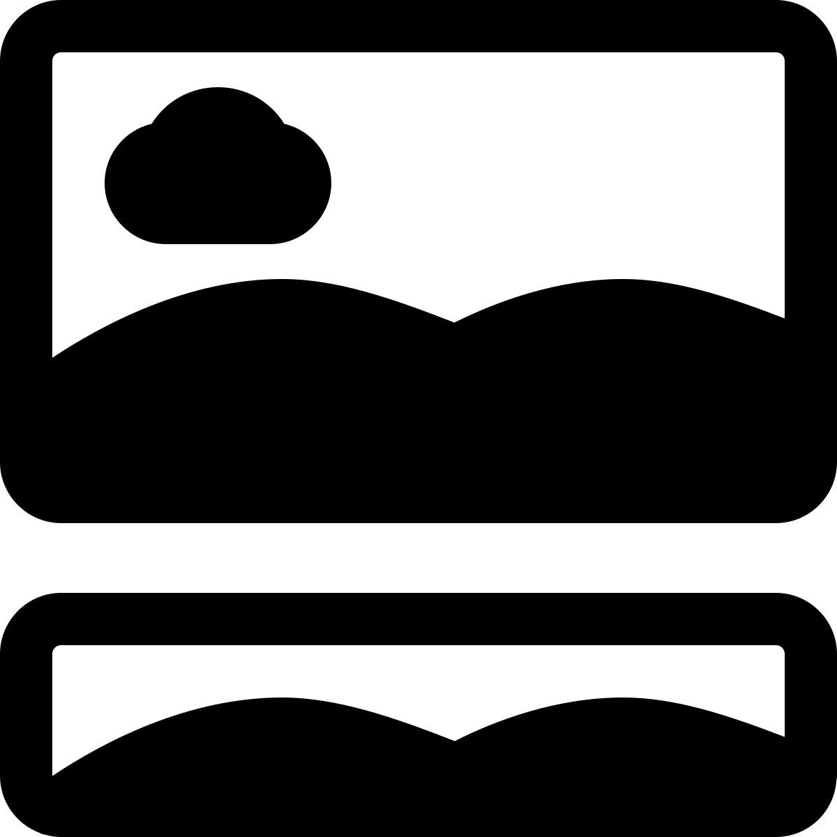 disposizione della cornice icon