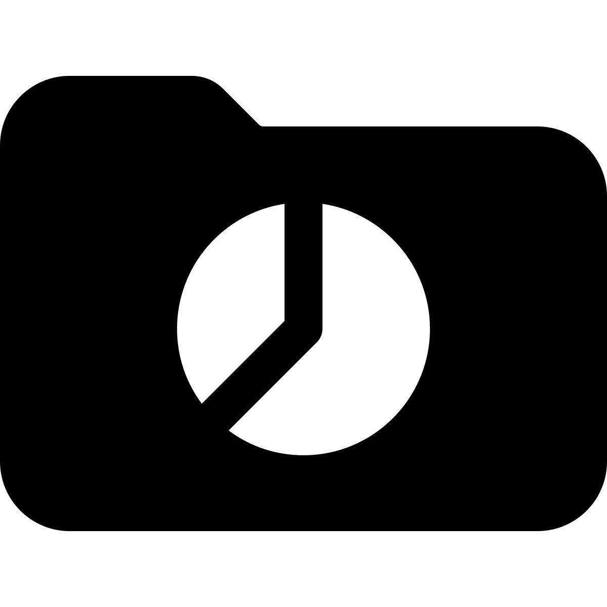 파이 차트 폴더 icon