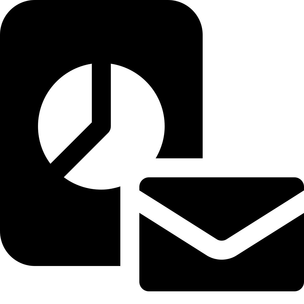 email pie chart icon