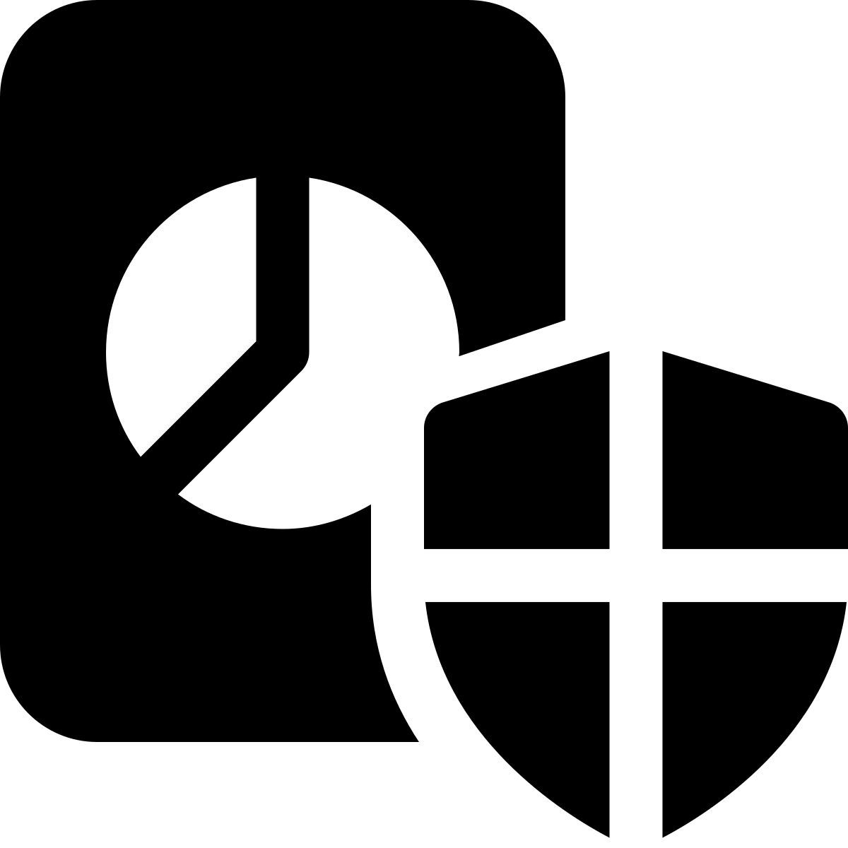 gráfico circular seguro icon