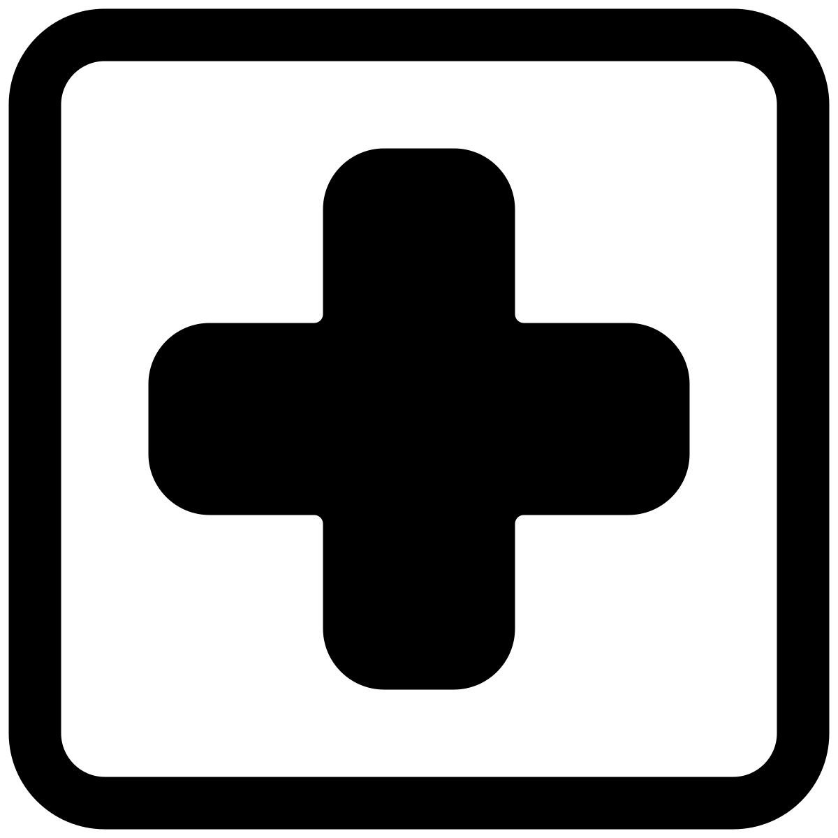 hospital sign icon