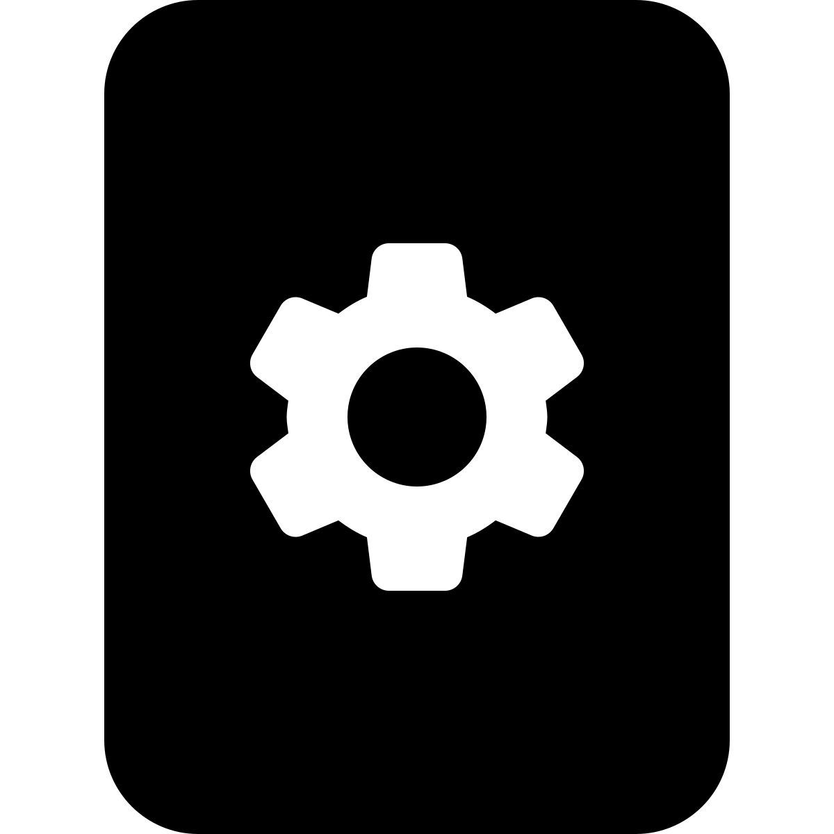 tablet settings icon