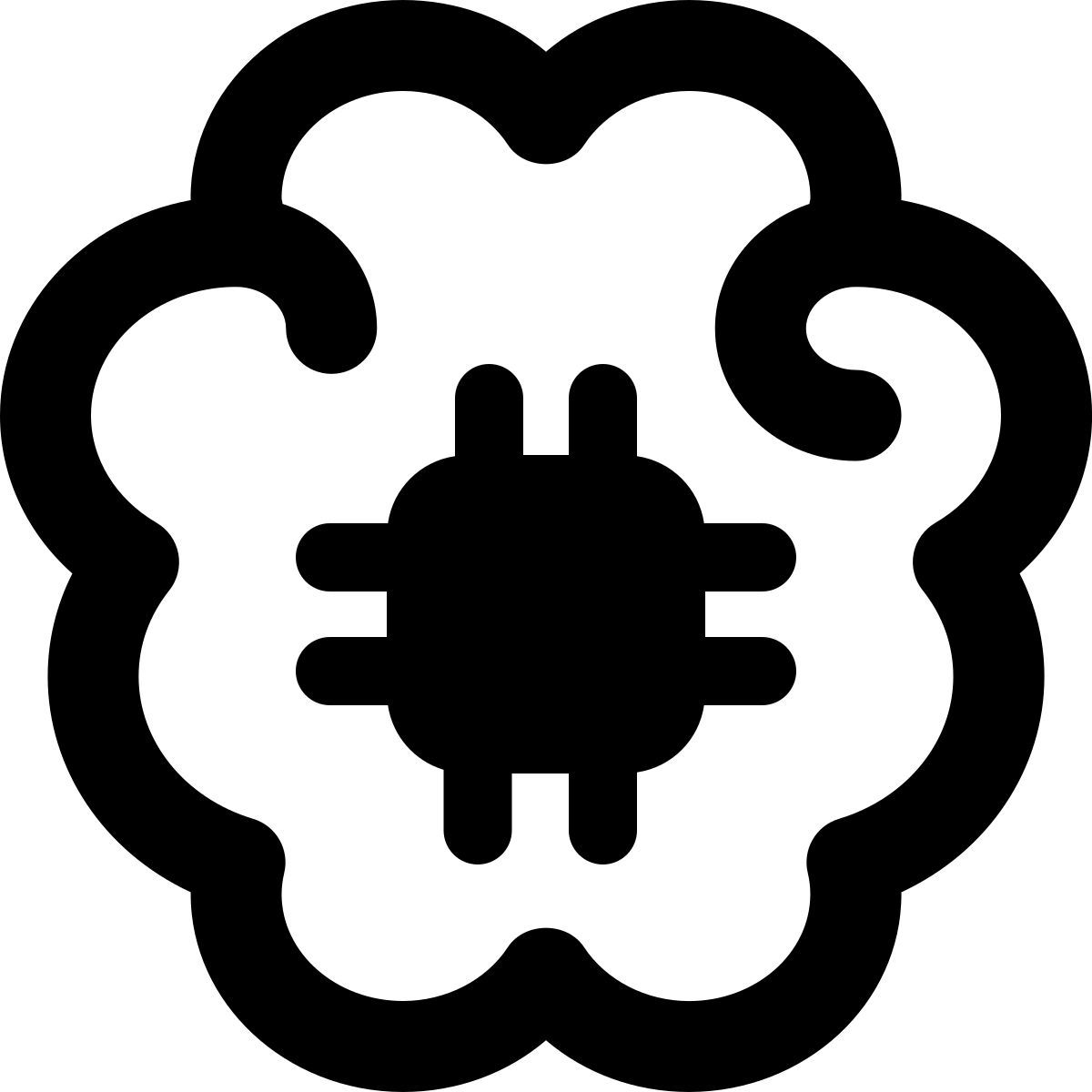 brain microchip icon