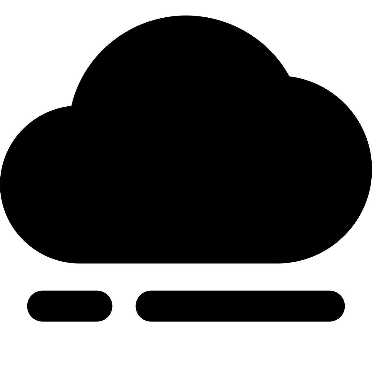 cloud progress bar icon