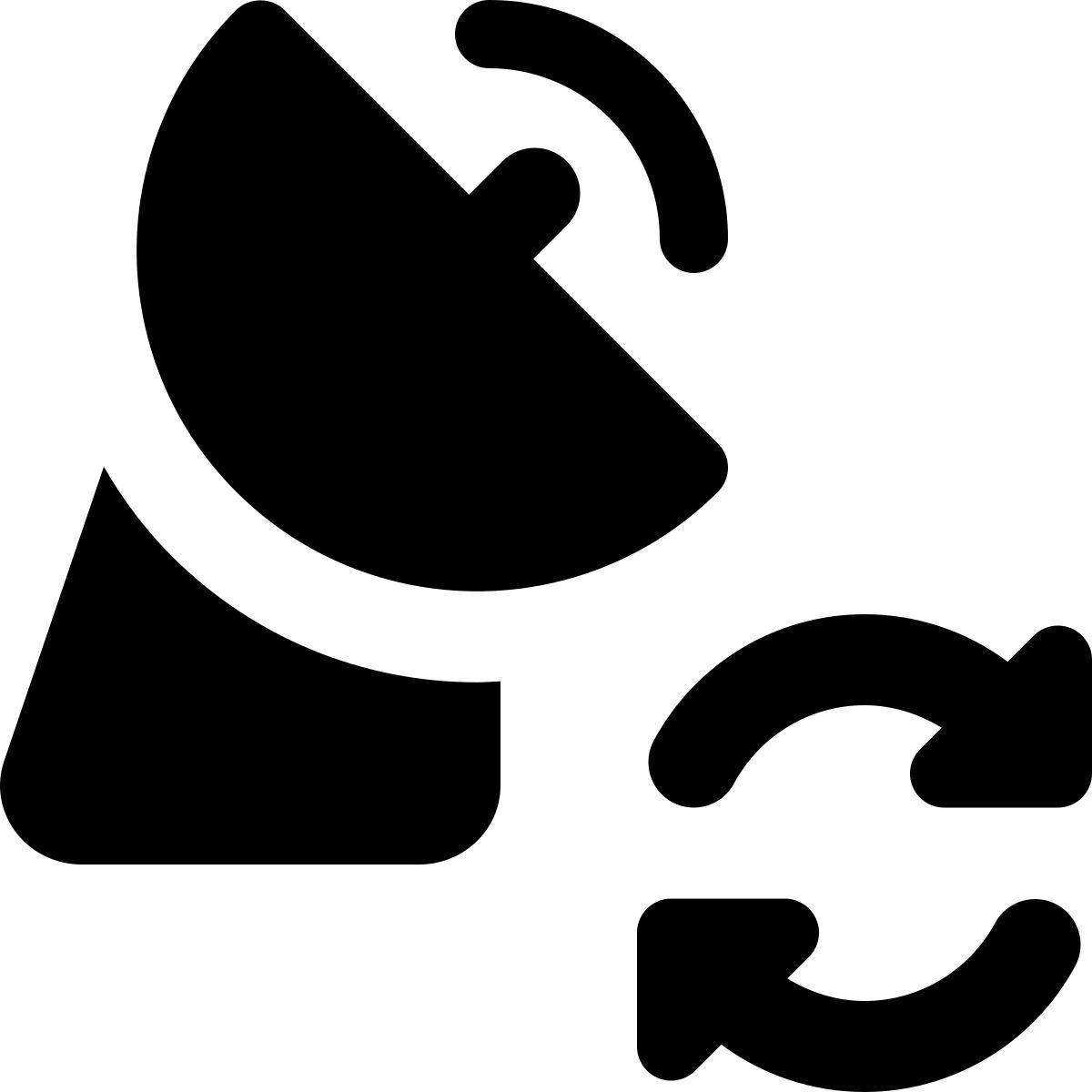 reload satellite dish icon