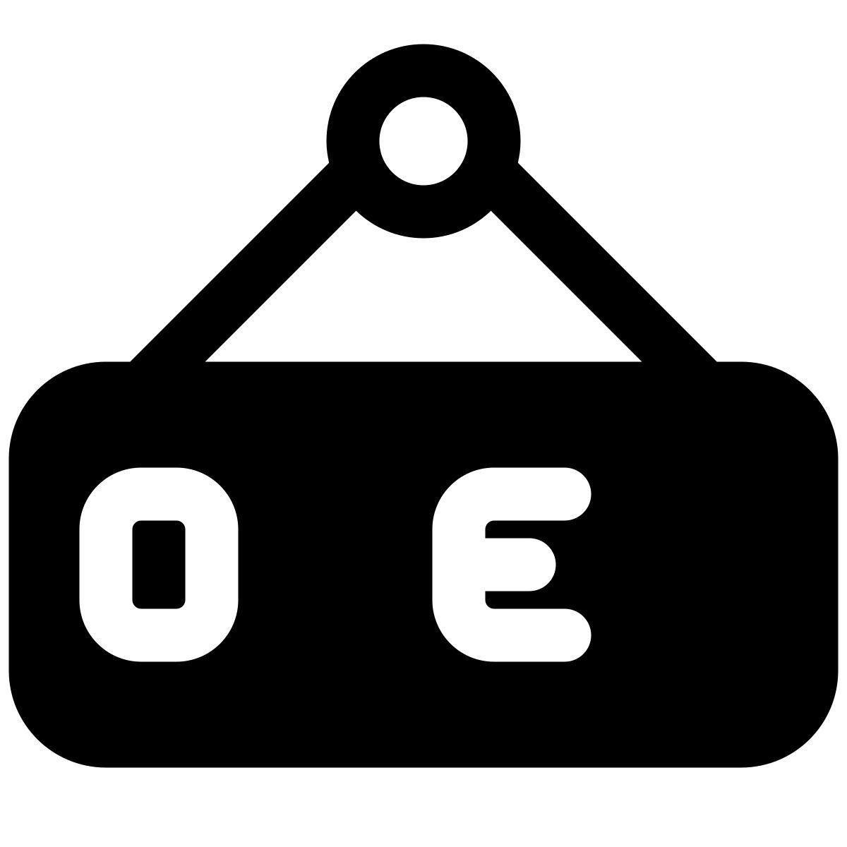 schild „geöffnet“ icon