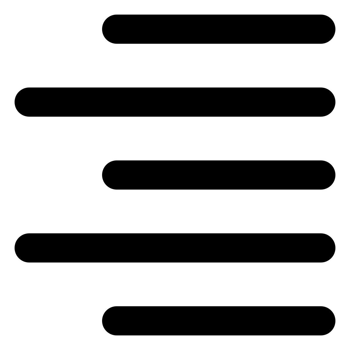 right line alignment page setup text paragraph position setting format button icon