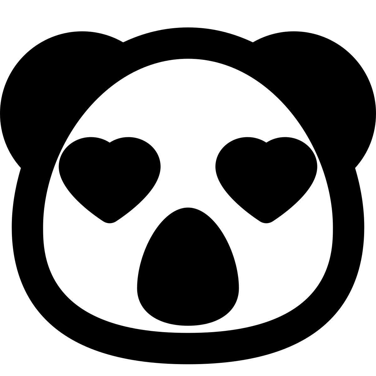 romantic happy koala with heart eyes in love emoji icon