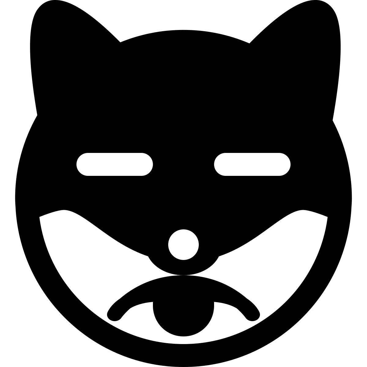 trauriger hund mit herausgestreckter zunge emoji icon