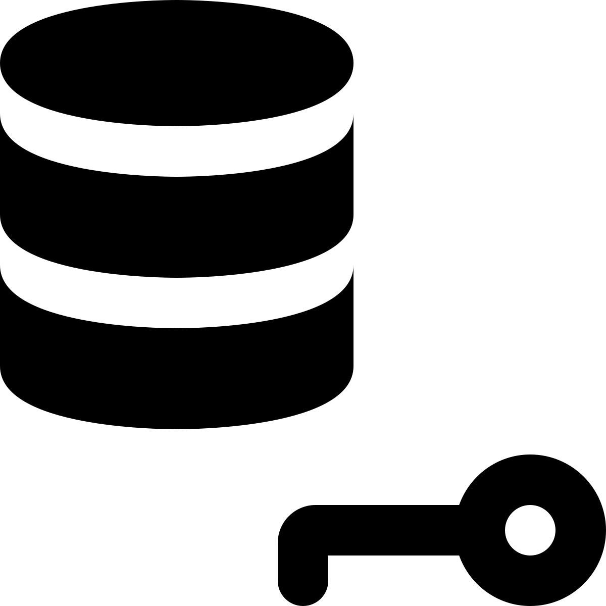 database authentication key icon