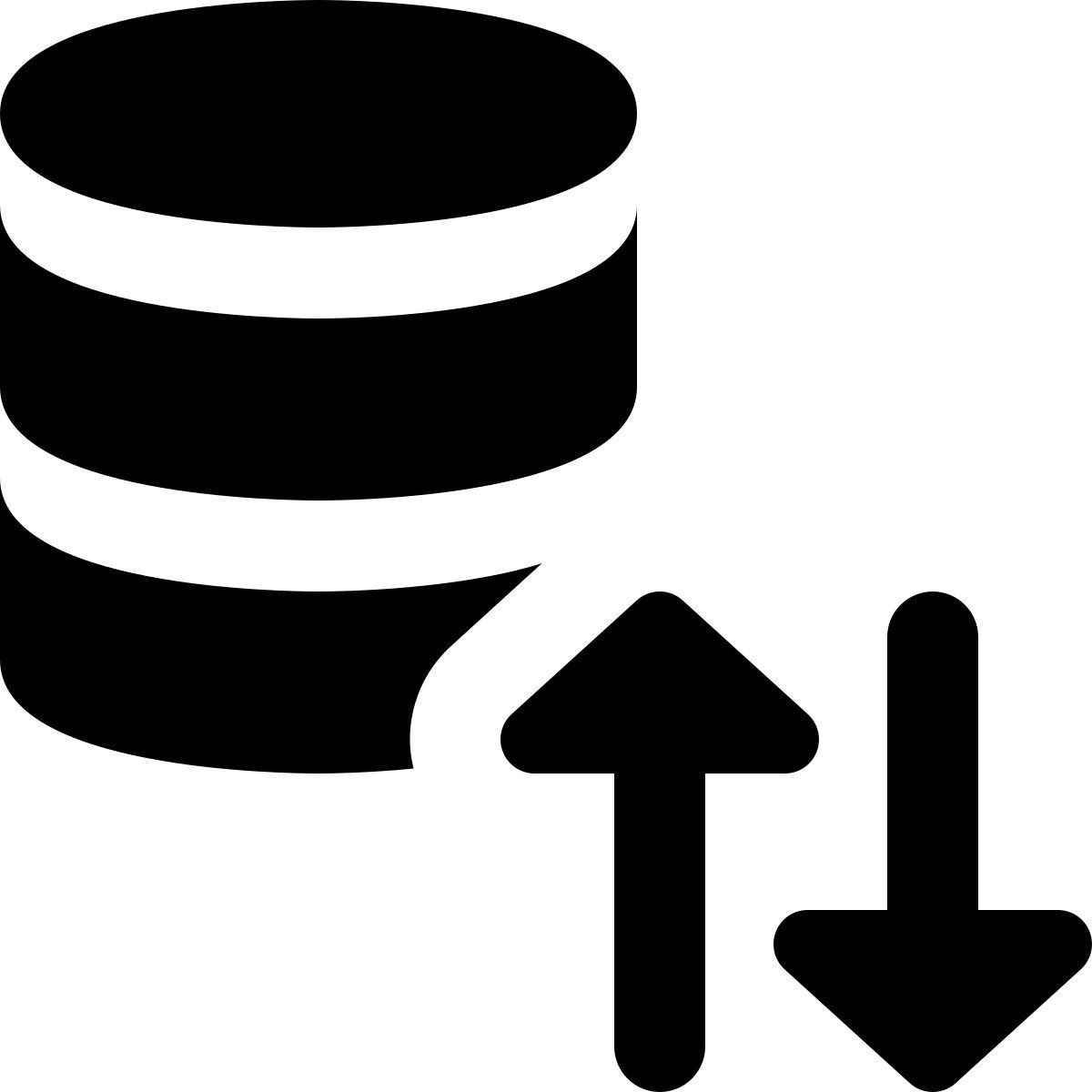 database data exchange icon