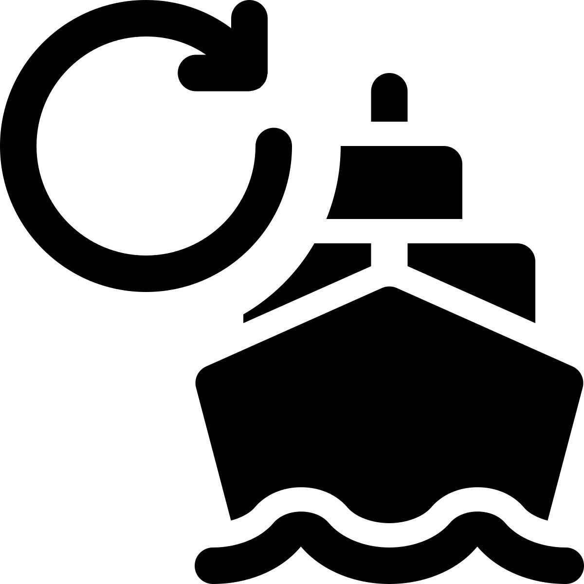 barco que regresa icon