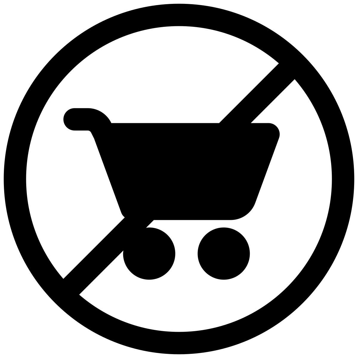 no shopping icon