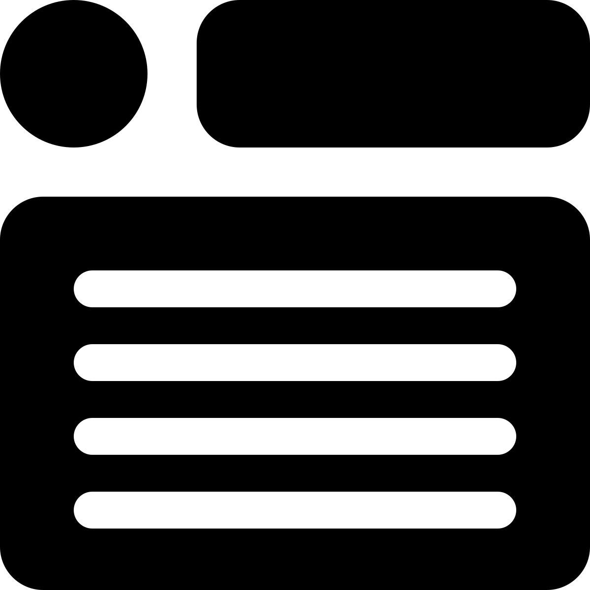 esterno paragrafo singolo di un articolo con intestazione wireframe grassetto tal revivo icon