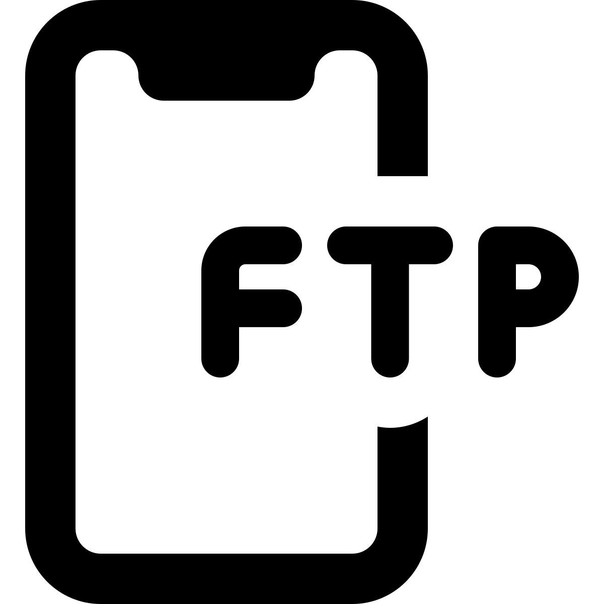 smartphone ftp icon