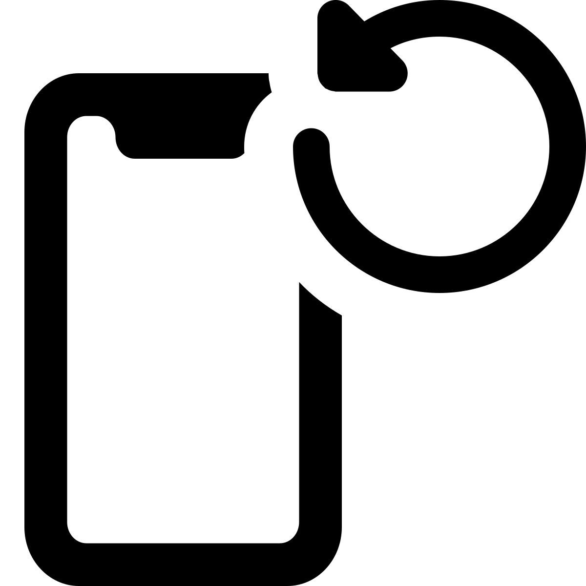 smartphone refresh icon