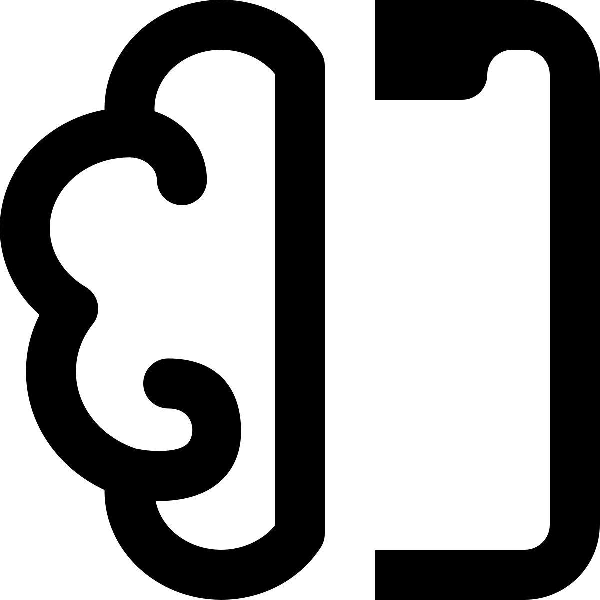 cerveau du smartphone icon