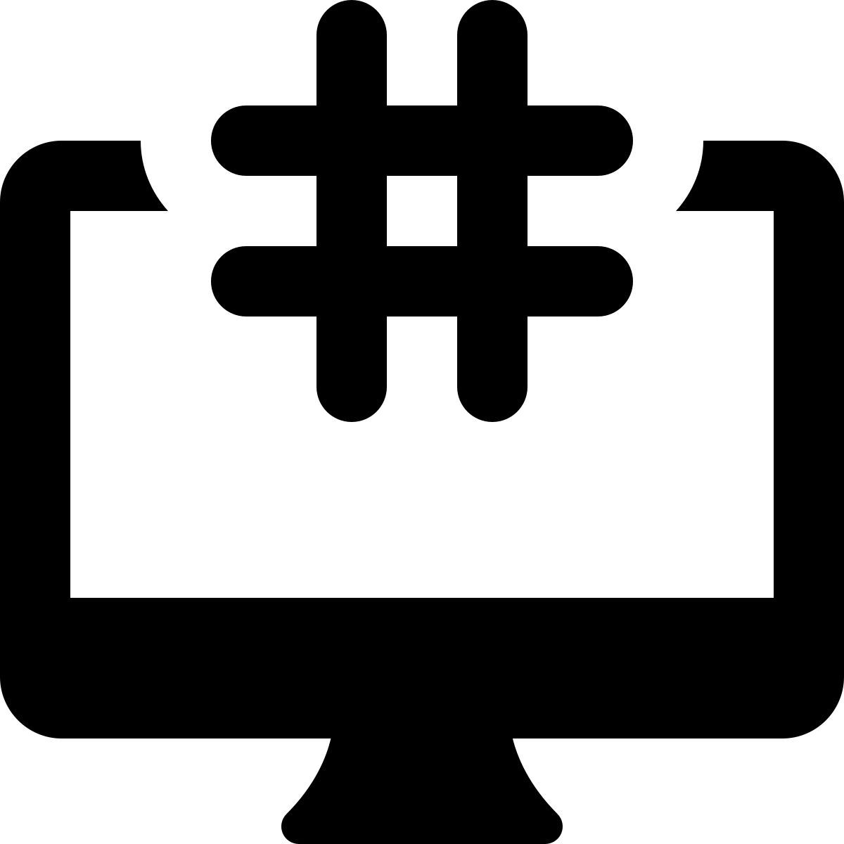 hashtag des médias sociaux icon