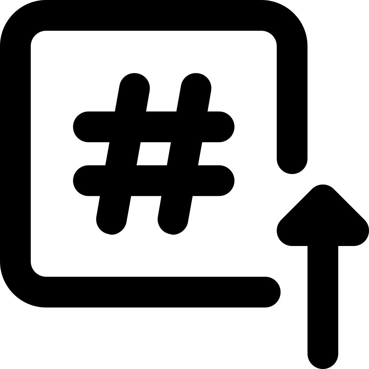 trending hashtag icon
