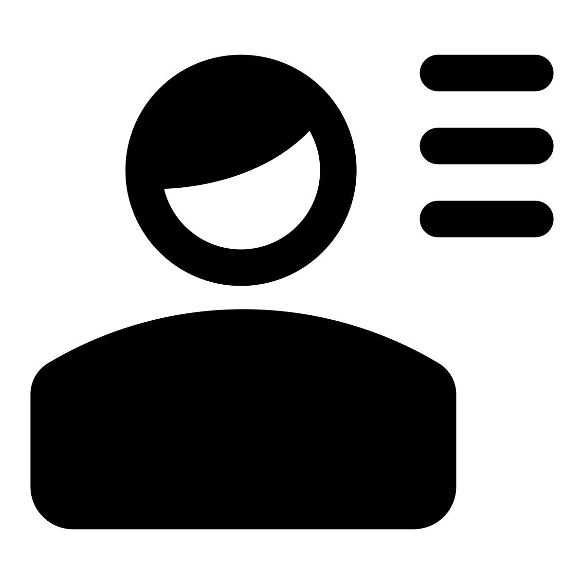 Menú de usuario icon