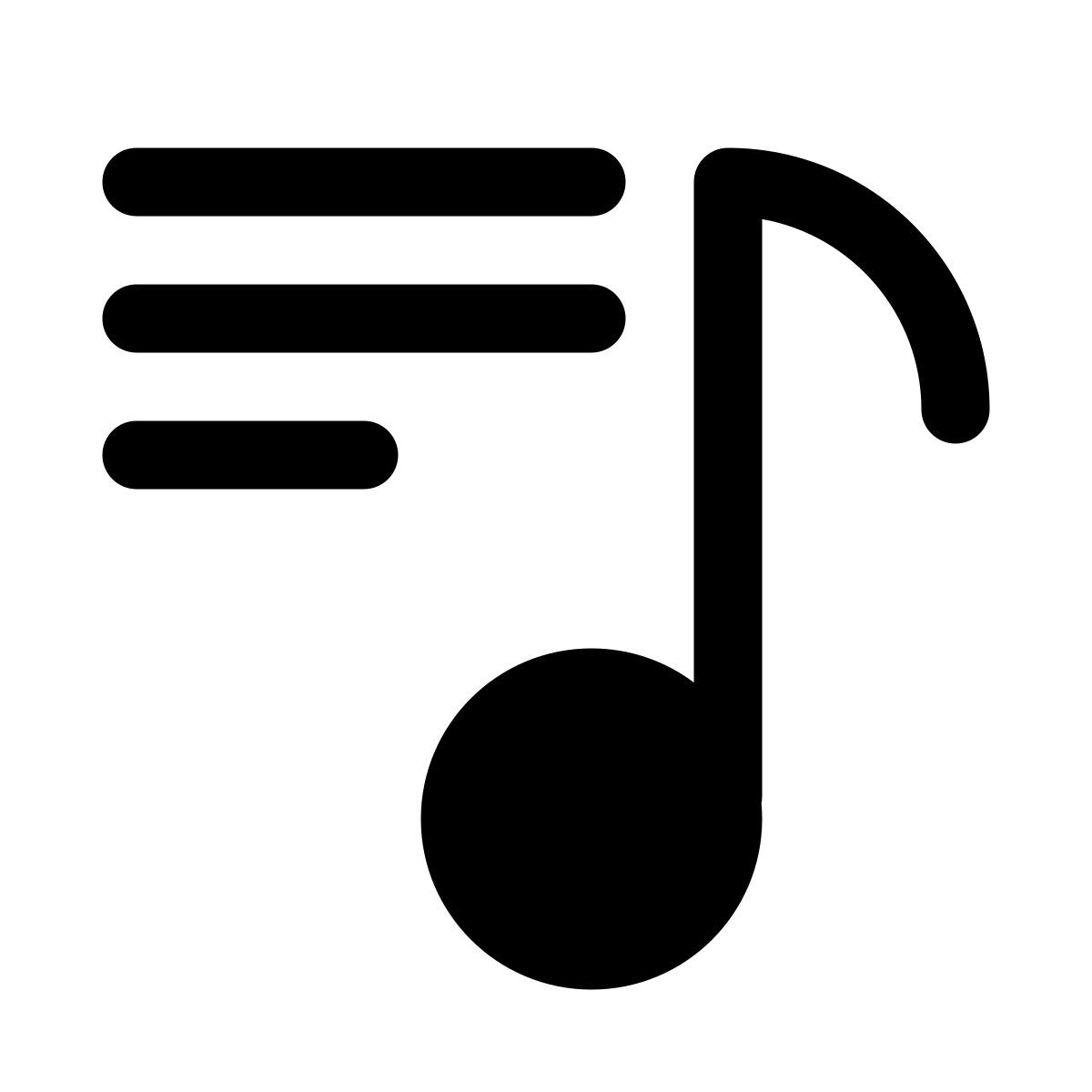 liste de lecture musicale icon