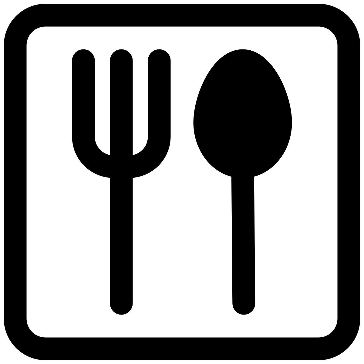 restaurant sign icon