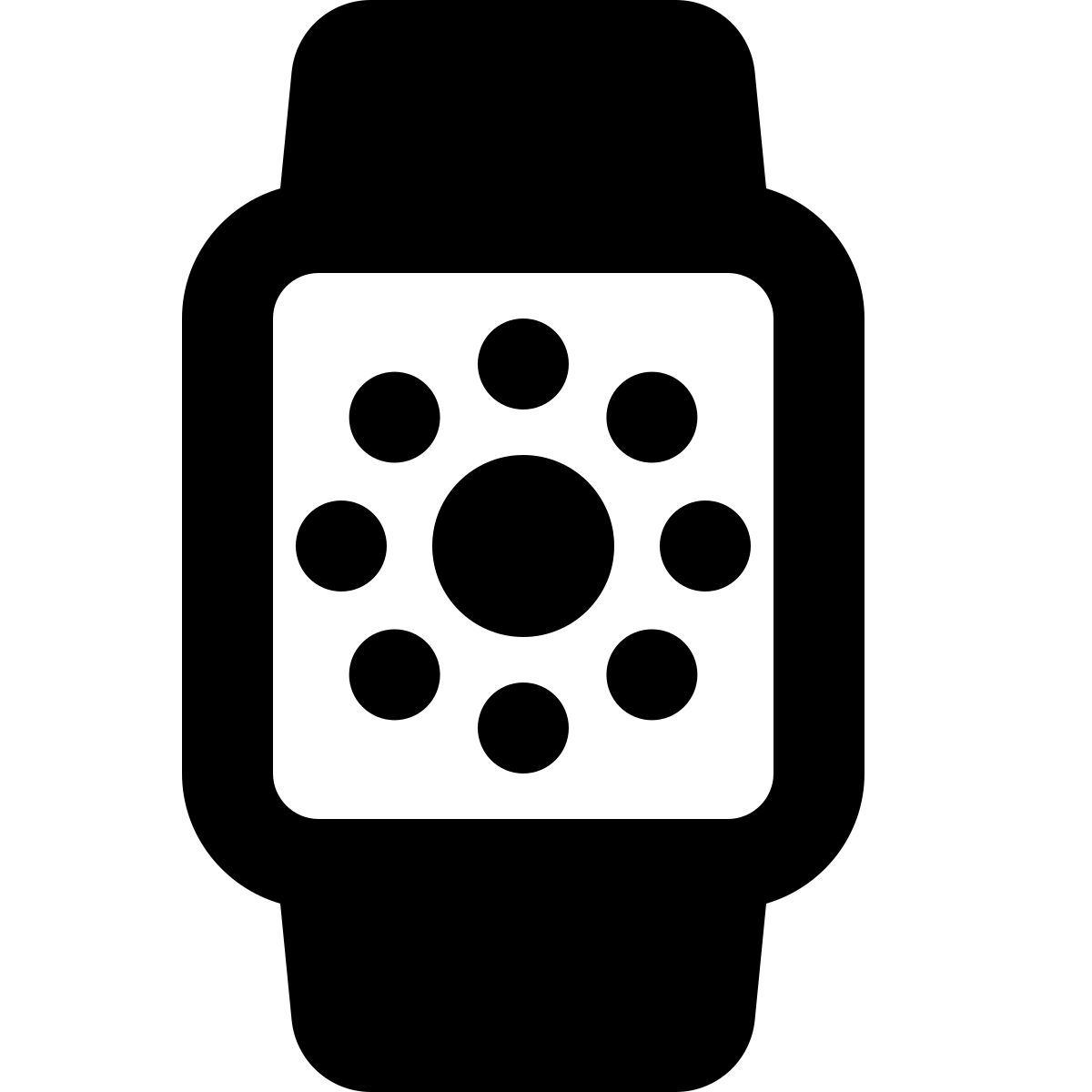 square smartwatch face icon