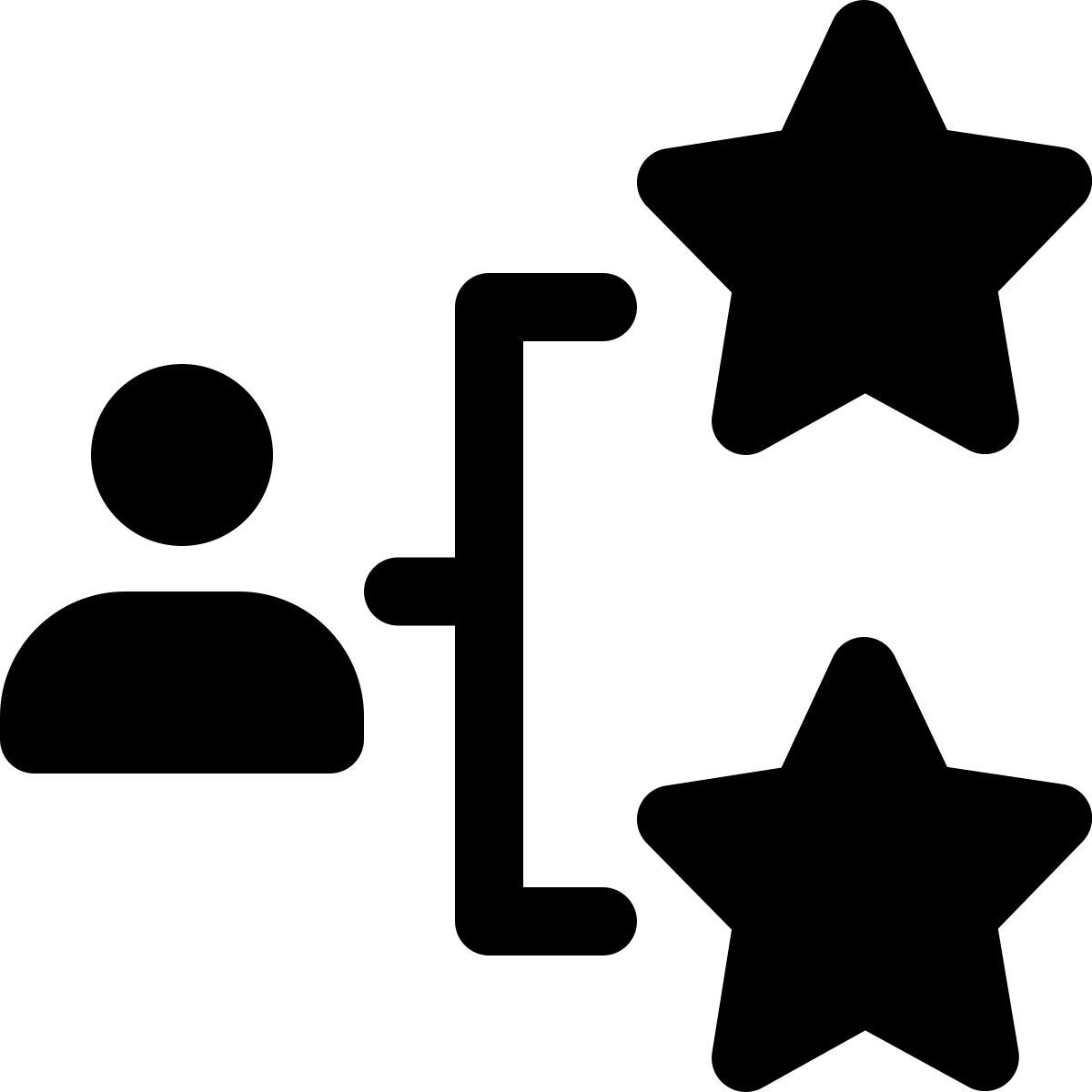 user star rating icon