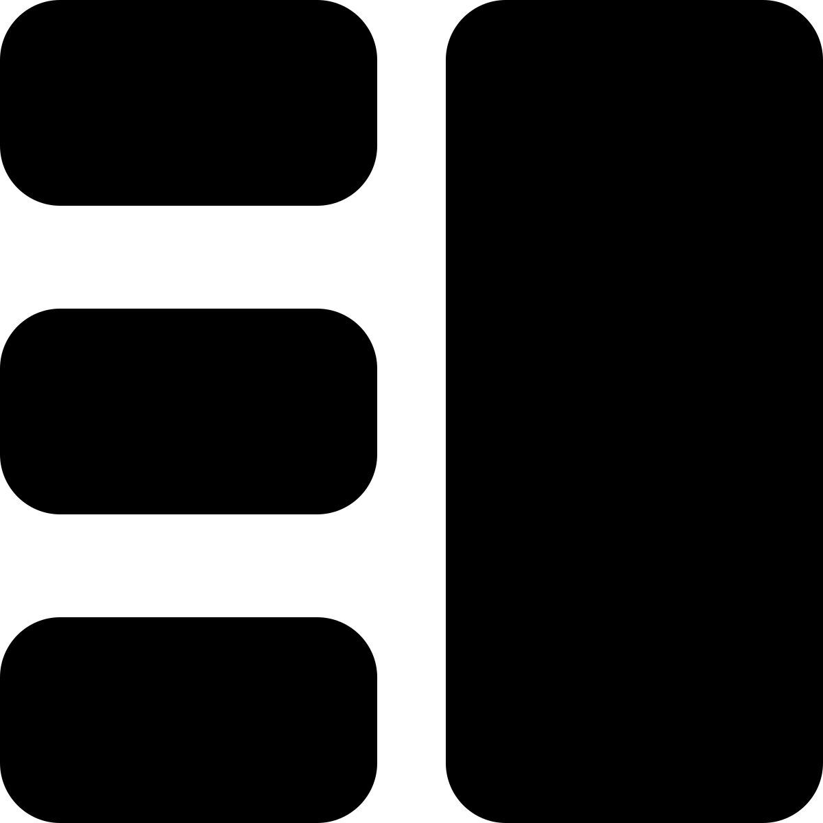 content with column icon