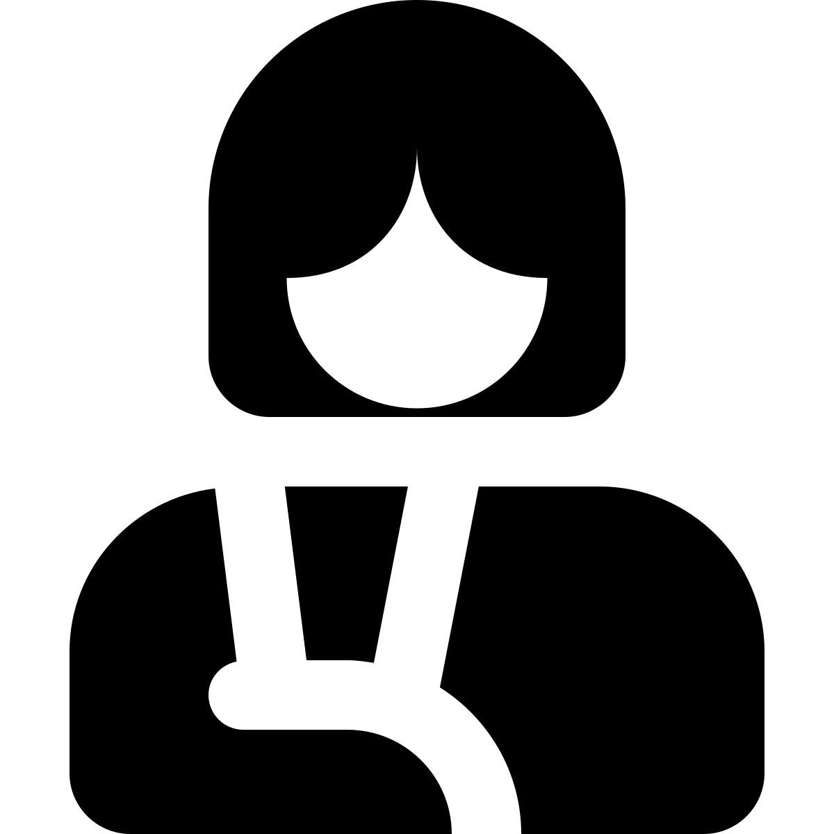 부상당한 여성 환자 icon