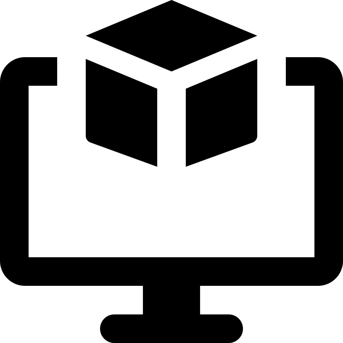 computer 3d printing icon
