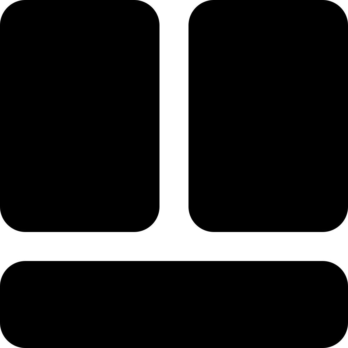 disposition de la barre inférieure icon