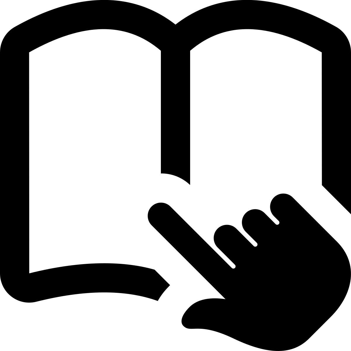 touchscreen e book icon