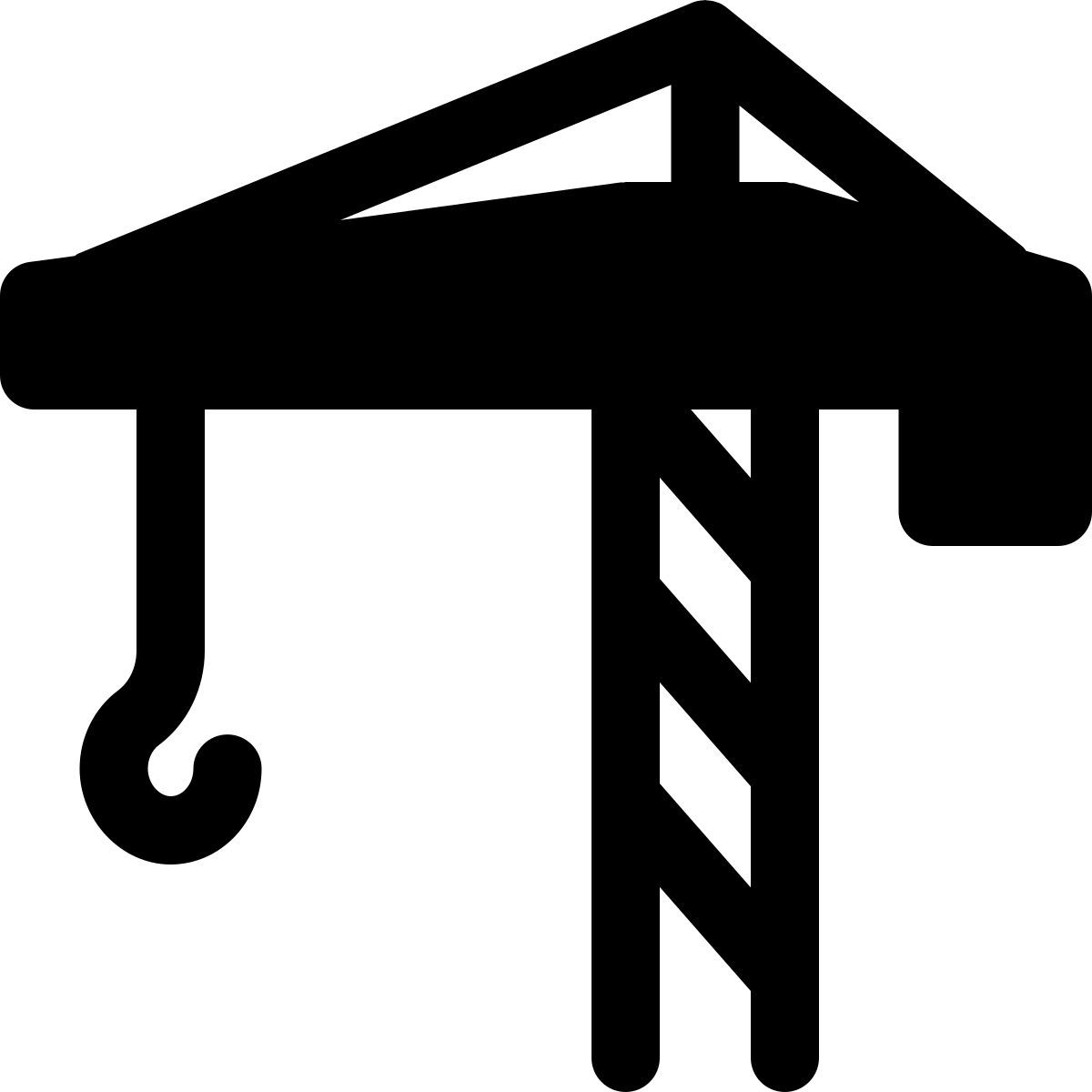 grue à tour externe avec crochet pour installation de manutention de matériaux entrepôt bold tal revivo icon