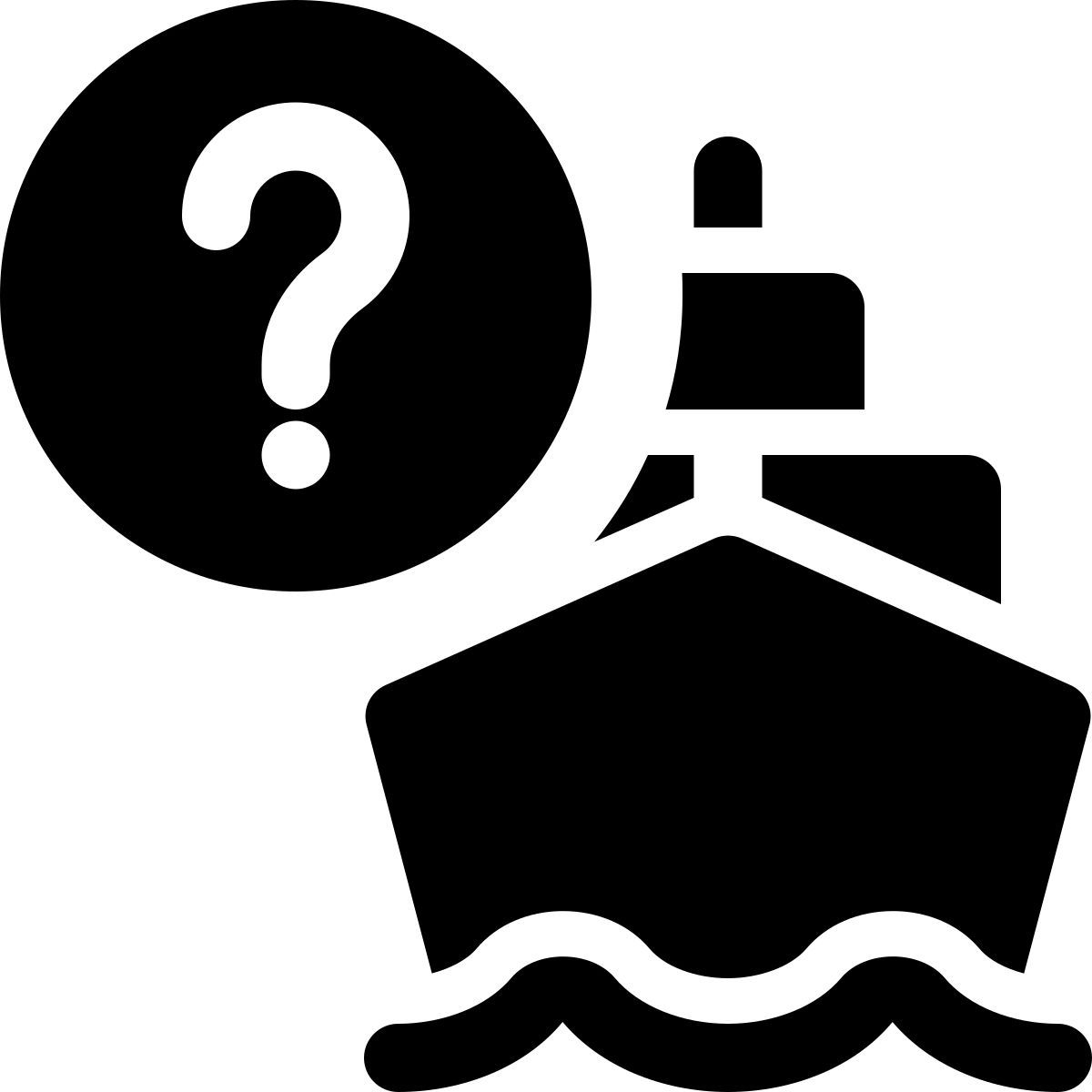 external unknown ship destination of location with question mark shipping bold tal revivo icon