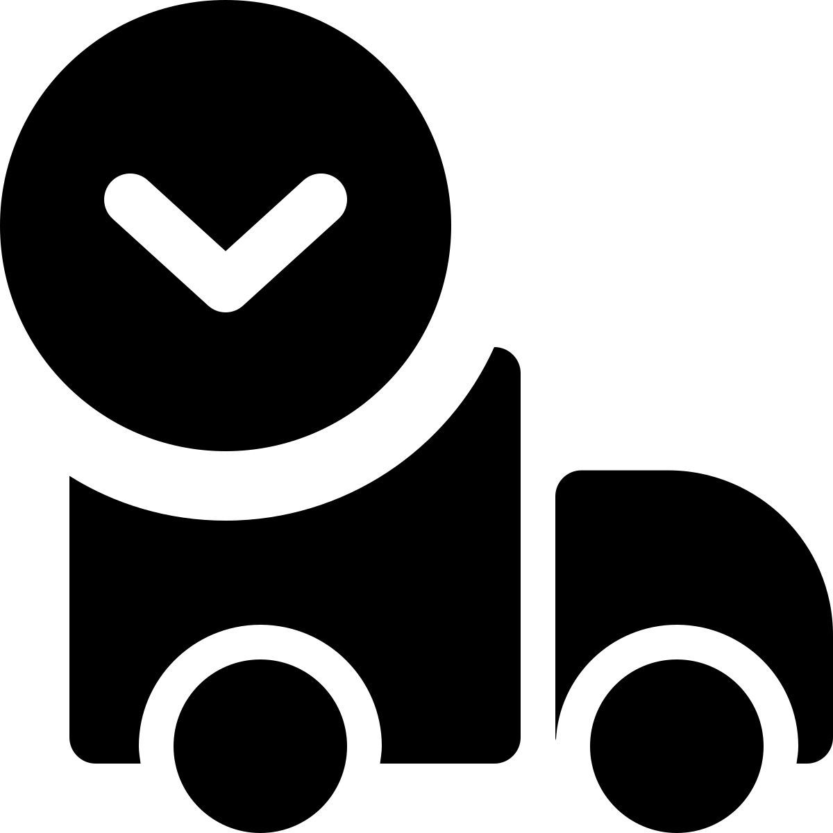 unloading delivery truck icon
