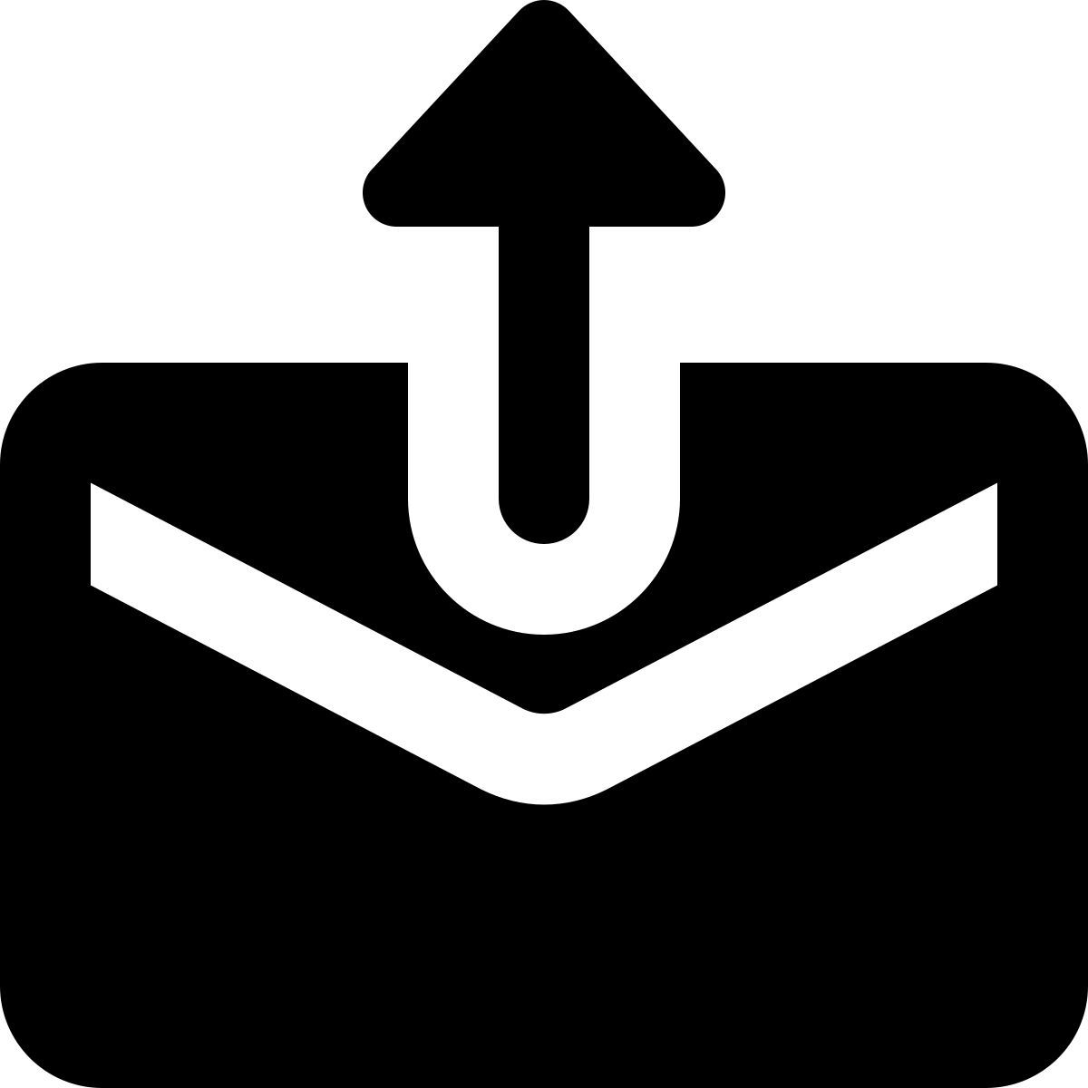 e mail nachricht hochladen icon