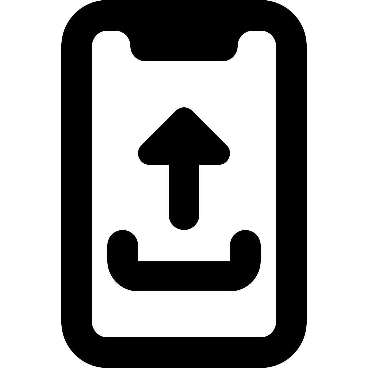 smartphone upload icon