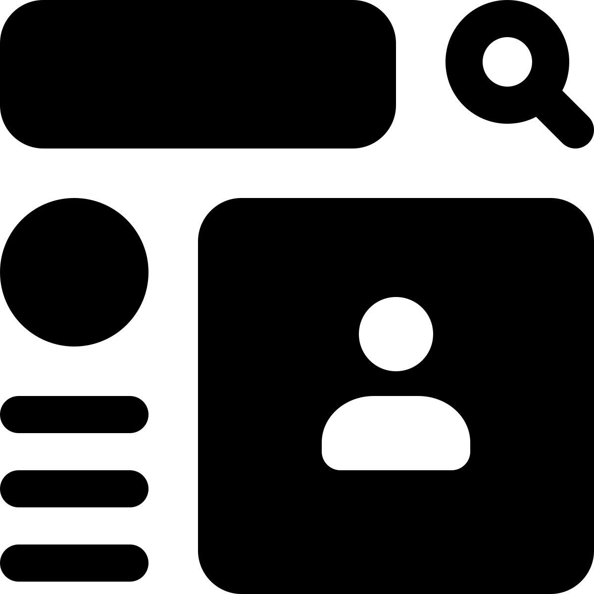 pesquisar por usuário icon