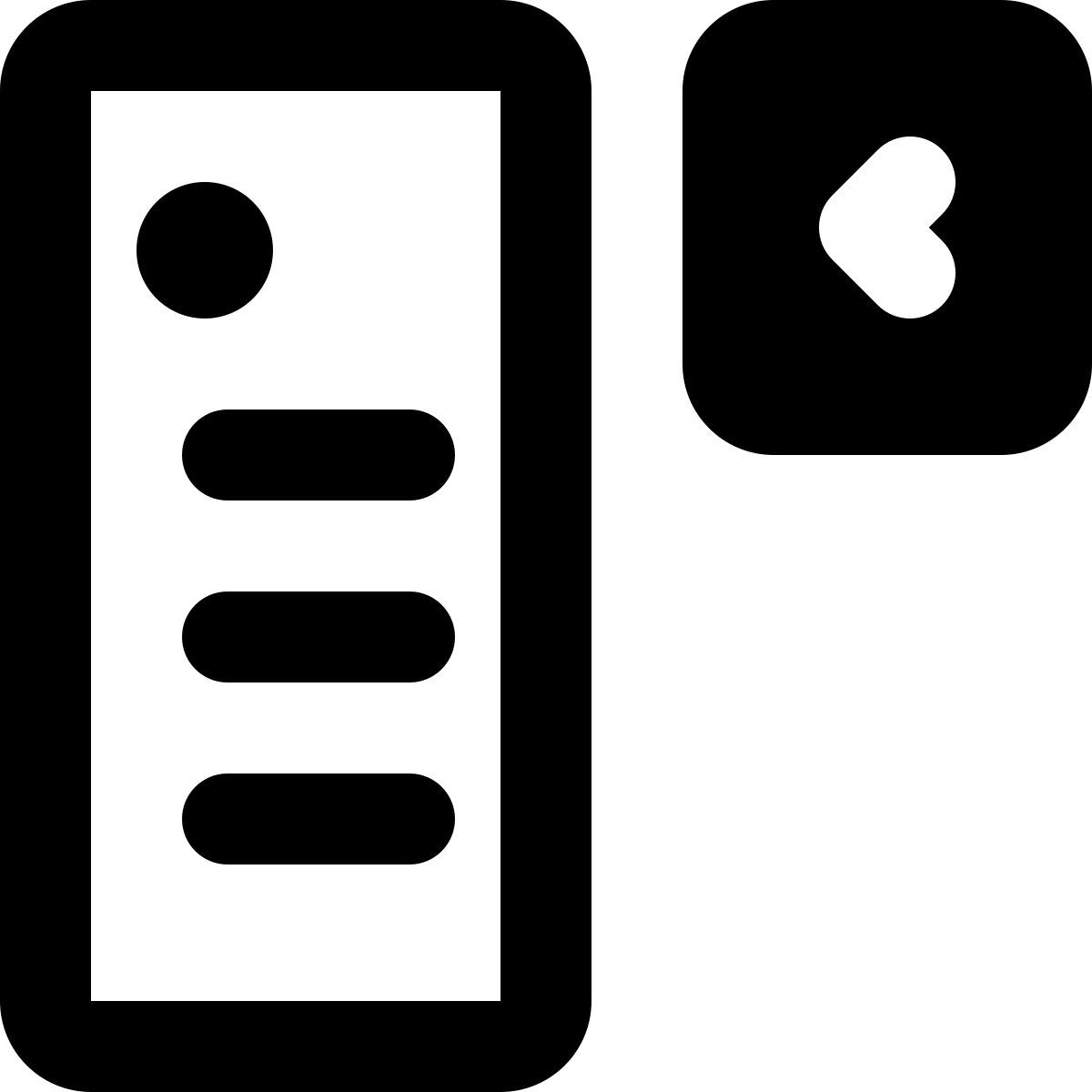 dropdown menu icon