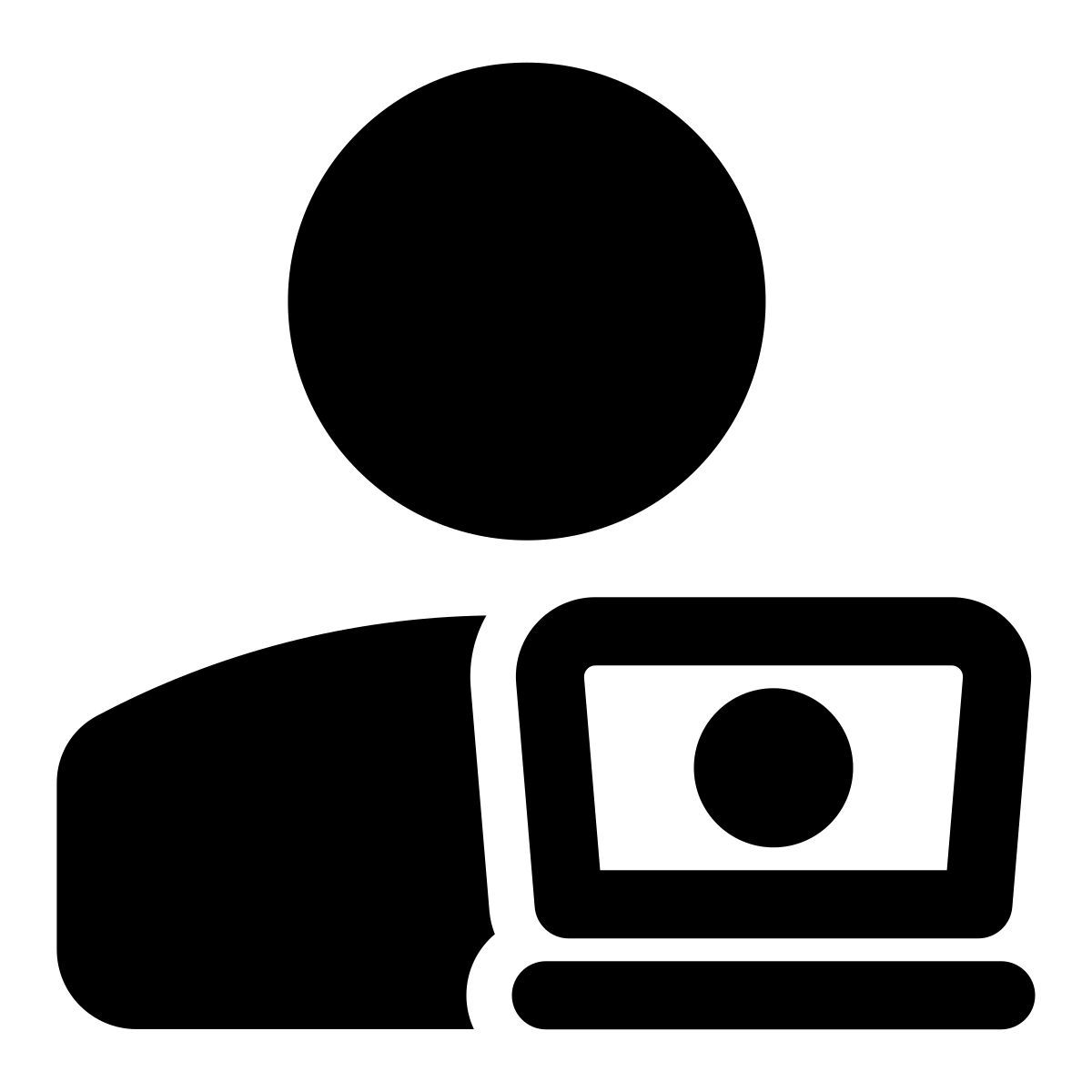 laptop user icon