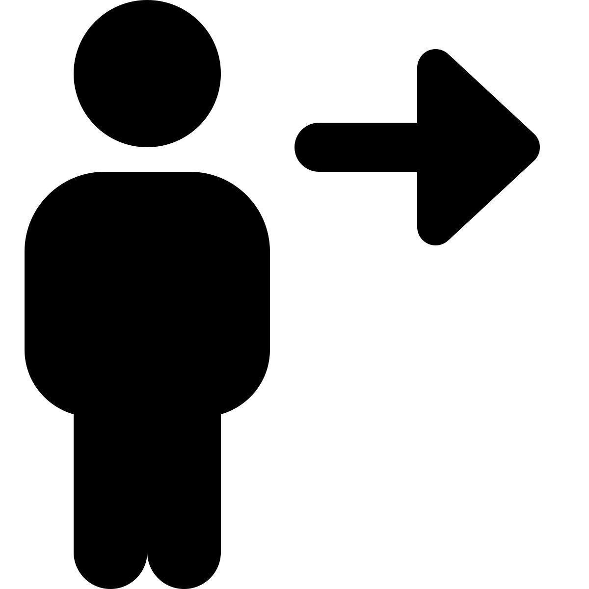 user logging out icon