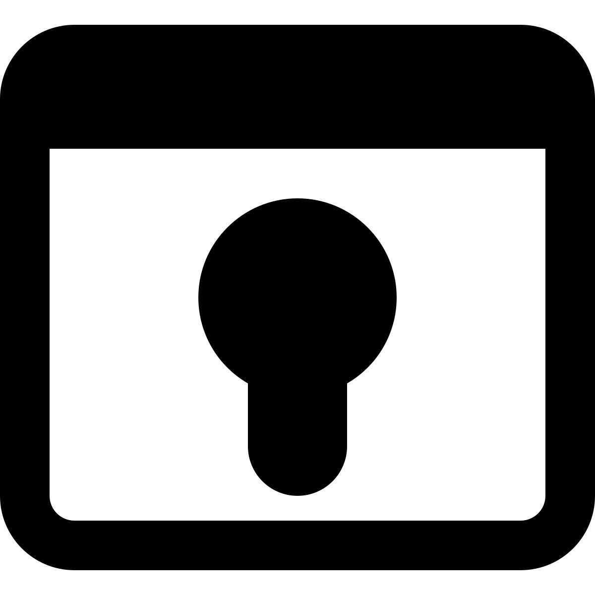 web keyhole icon