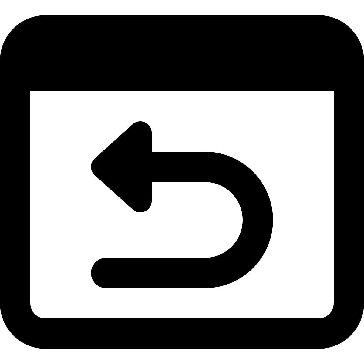web rücklauf icon