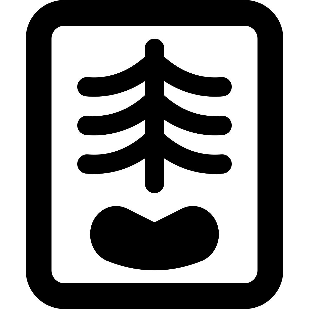 röntgen der wirbelsäule icon